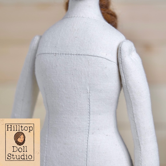 Fabric Doll "Clara" Handcrafted Textile Cloth Heirloom Primitive Doll - Picture 10 of 14